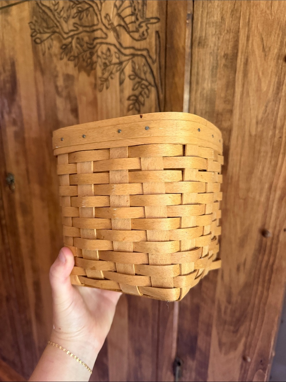 Longaberger 2002 Small Basket - Spoon,  Utensils Or All Occasion